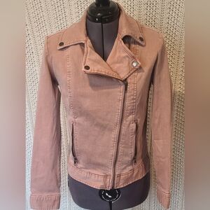 Liverpool Women's Luscious Pink Moto Jacket Size Small